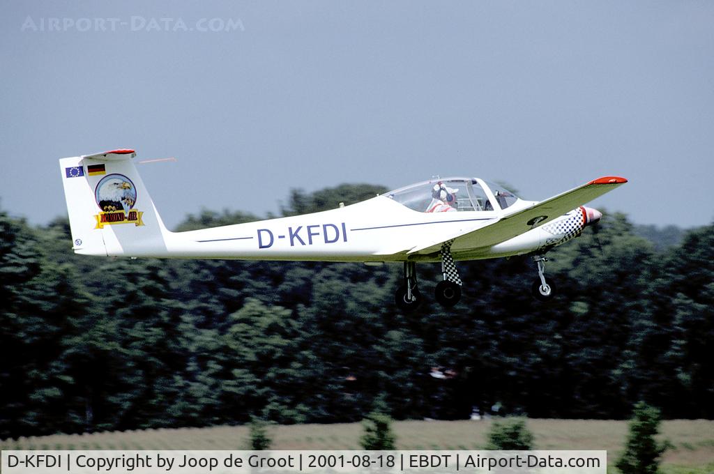 D-KFDI, Valentin Taifun 17E II C/N 1008, Seen landing at Schaffen-Diest