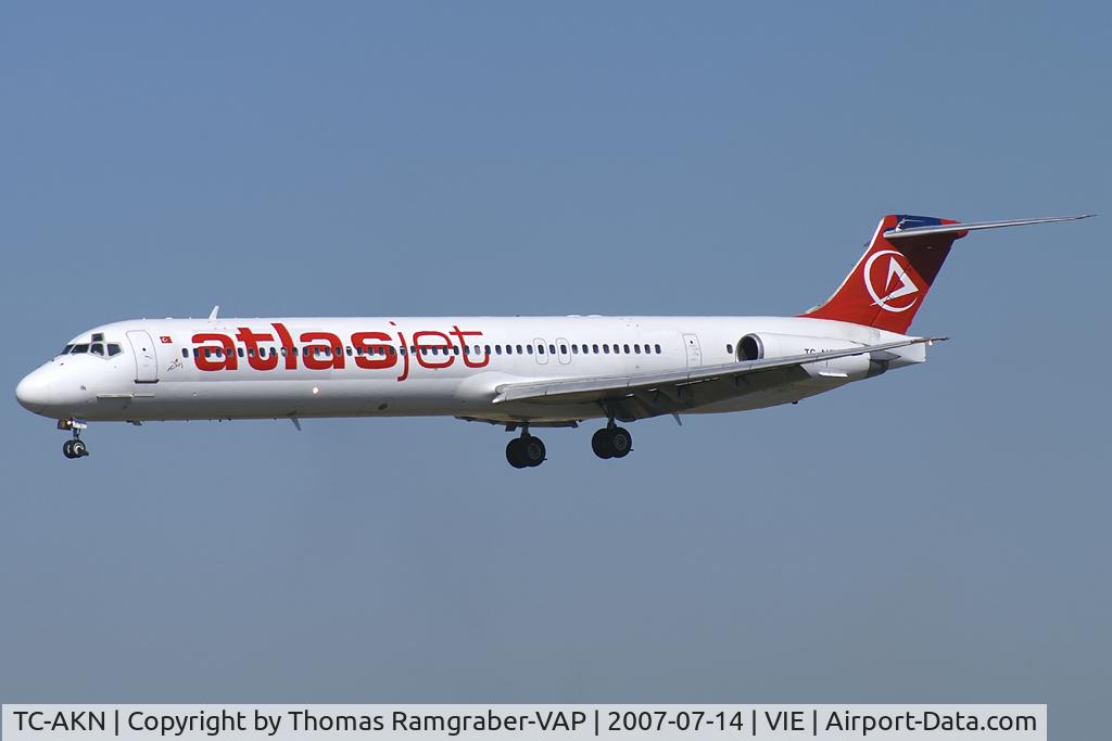 TC-AKN, McDonnell Douglas MD-83 (DC-9-83) C/N 53186, Atlasjet Airlines MDD MD80