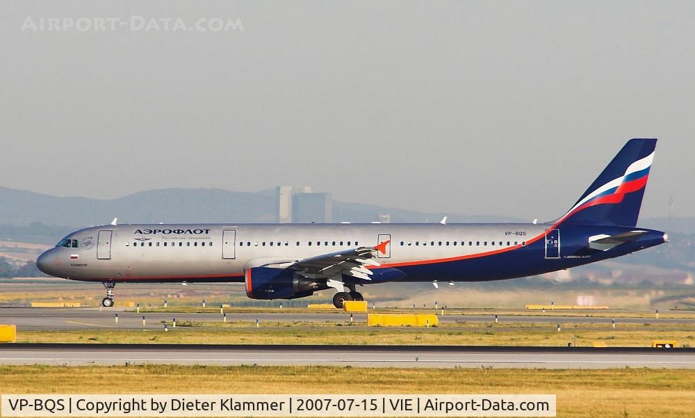 VP-BQS, 2006 Airbus A321-211 C/N 2912, AEROFLOT  A321-211