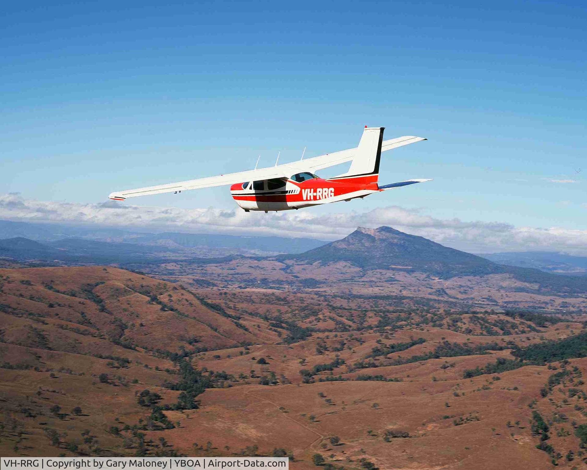 VH-RRG, 1976 Cessna 177RG Cardinal C/N 177RG-0901, VH-RRG after take-off from Boonah airfield, QLD.