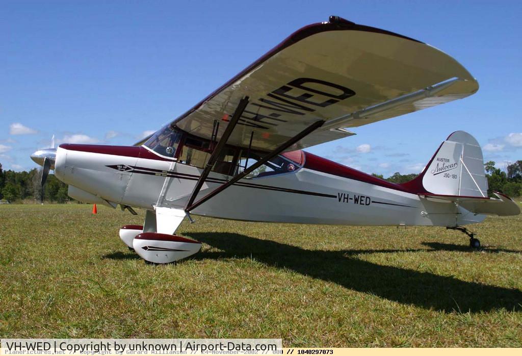 VH-WED, 1956 Auster J-5G Cirrus Autocar C/N 3263, Auster J5G  VH-WED
