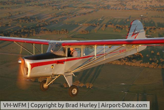 VH-WFM, 1964 Beagle A-61 Terrier 2 C/N B.628, Beagle Terrier VH-WFM over Miliwa, VIC