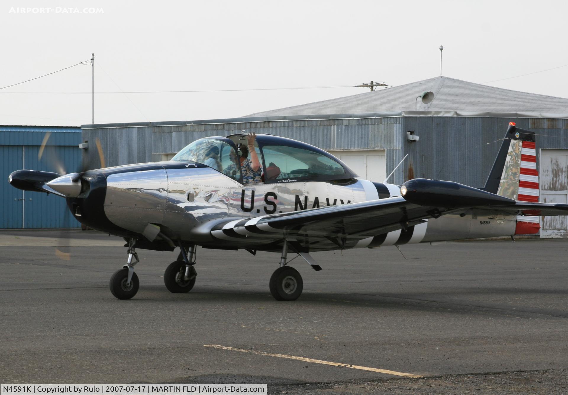 N4591K, 1948 Ryan Navion A C/N NAV-4-1591, L-17 Taxiing