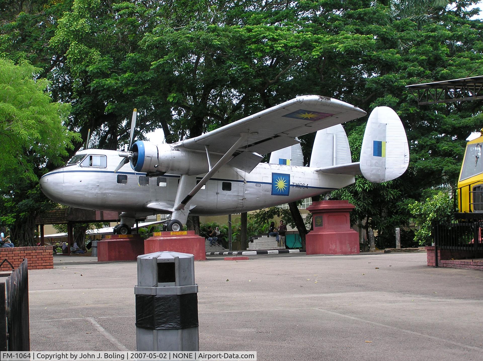 FM-1064, 1962 Scottish Aviation Twin Pioneer Series 3 C/N 583, Scottish Aviation Twin Pioneer on display Melaka, Malaysia