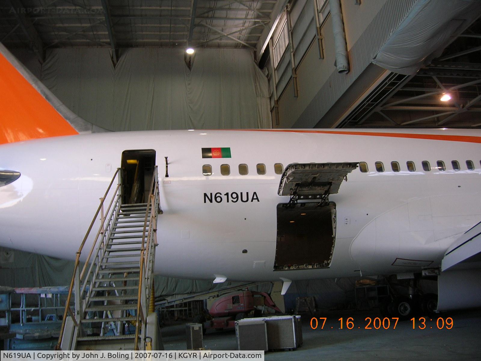 N619UA, 1983 Boeing 767-222 C/N 21879, New paint but still has old reg.