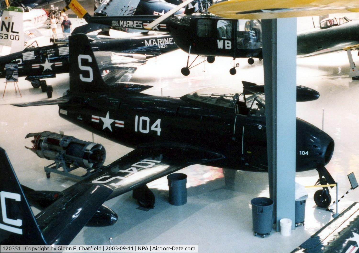 120351, 1948 North American FJ-1 Fury C/N 141-38403, F-1A/FJ-1 at the National Museum of Naval Aviation