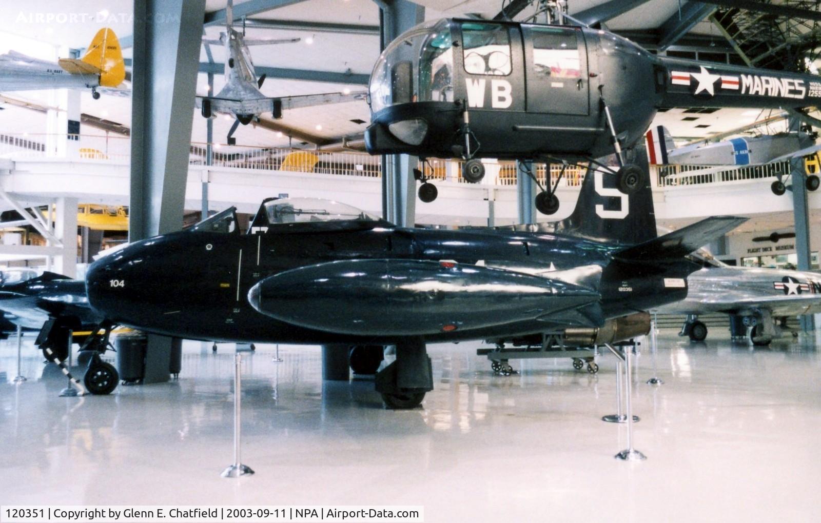 120351, 1948 North American FJ-1 Fury C/N 141-38403, F-1A/FJ-1 at the National Museum of Naval Aviation