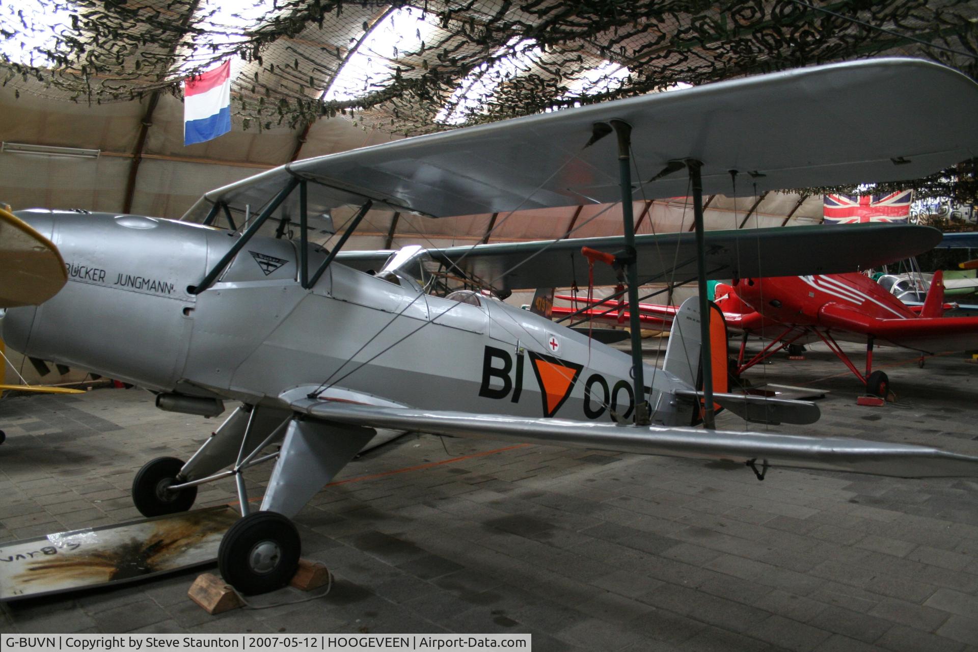 G-BUVN, 1951 CASA 1-131E Srs 2000 Jungmann C/N 2092, Taken on an Aeroprint tour May 2007 @ Hoogeveen