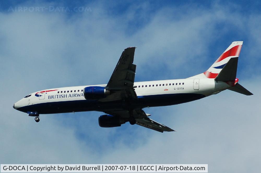 G-DOCA, 1991 Boeing 737-436 C/N 25267, British Airways - Landing