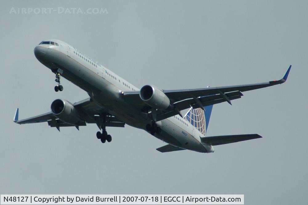 N48127, 1998 Boeing 757-224 C/N 28968, Continental - Landing