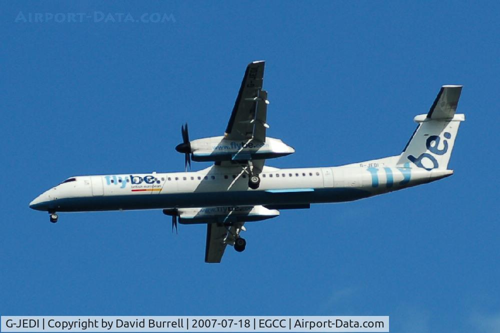 G-JEDI, 2001 De Havilland Canada DHC-8-402Q Dash 8 C/N 4052, Flybe - Landing