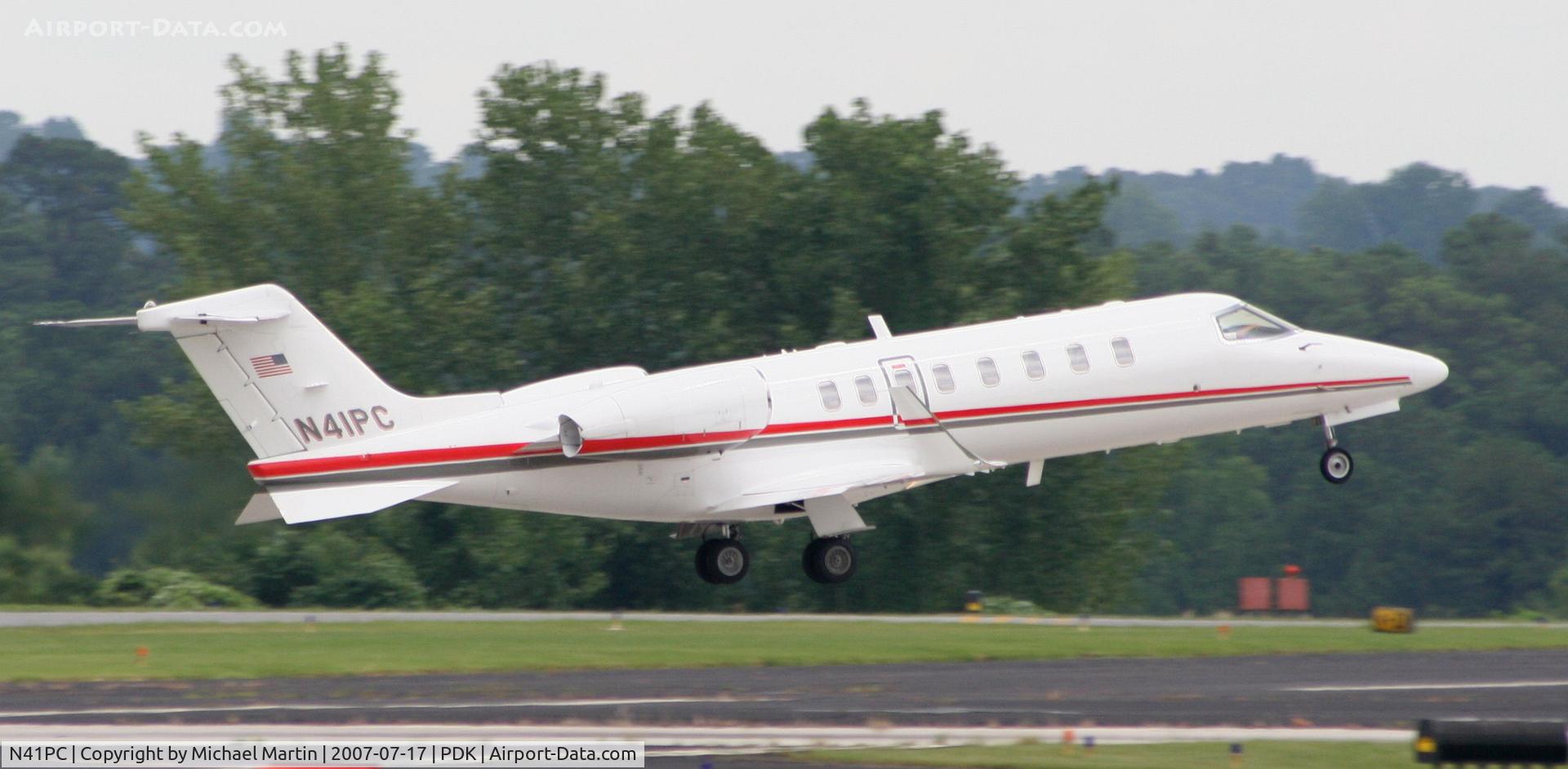 N41PC, 2008 Learjet 45 C/N 387, Departing PDK enroute to parts unknown!