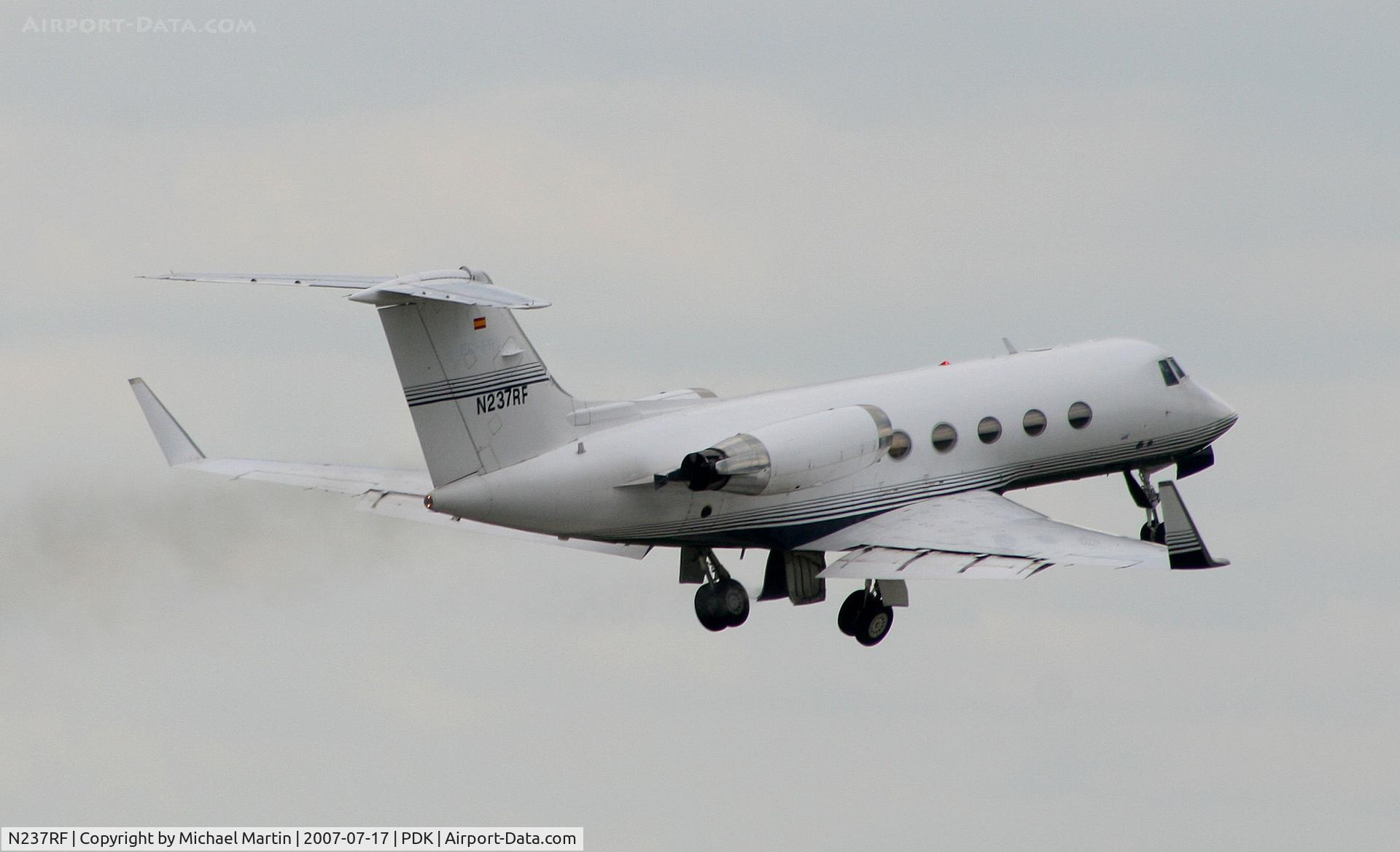 N237RF, 1979 Gulfstream Aerospace G-IIB C/N 237, Departing PDK enroute to FLL