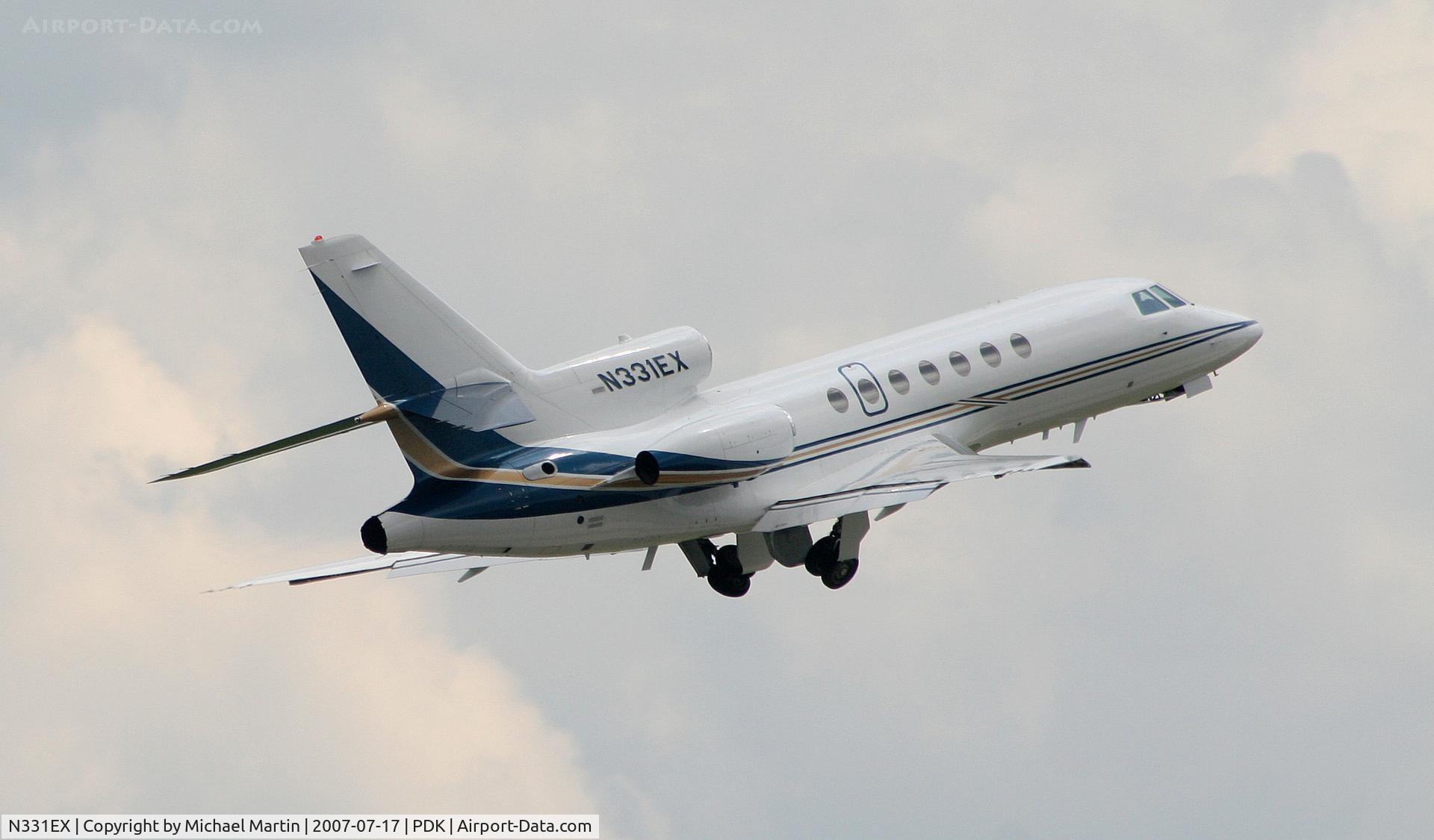 N331EX, 2003 Dassault Falcon 50 C/N 331, Departing PDK enroute to AGS