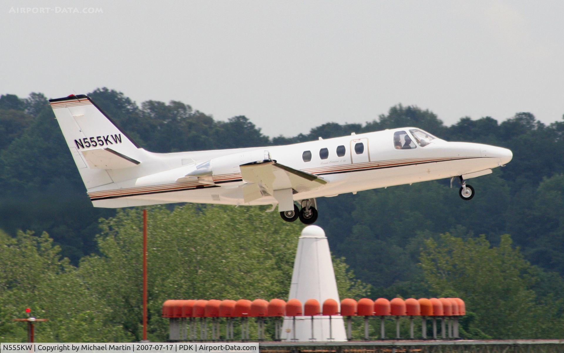 N555KW, 1978 Cessna 501 C/N 501-0063, Taking off from Runway 20L