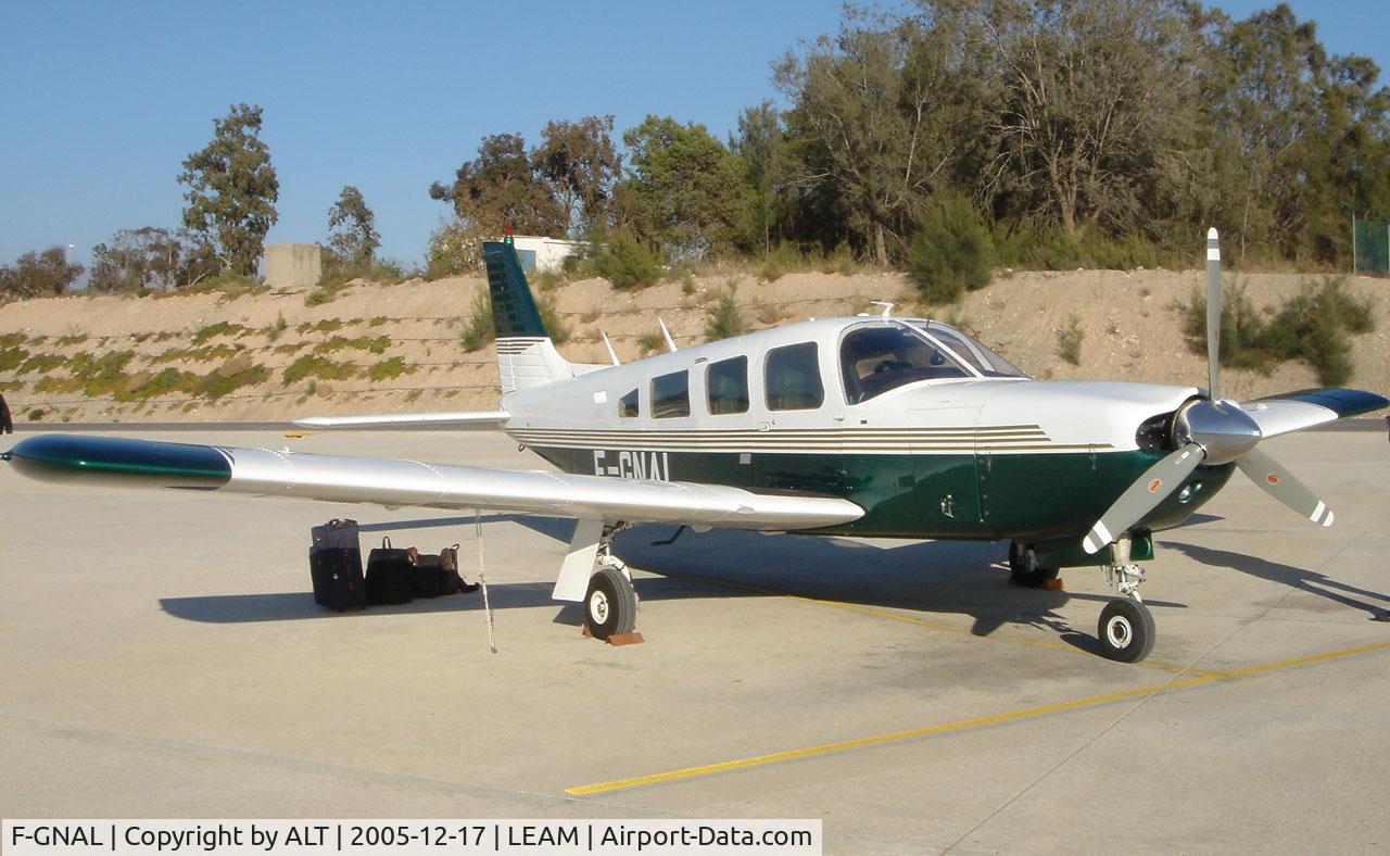 F-GNAL, 1976 Piper PA-32R-300 Cherokee Lance C/N 32R7680422, Arriving at Almeria from Rennes (France)