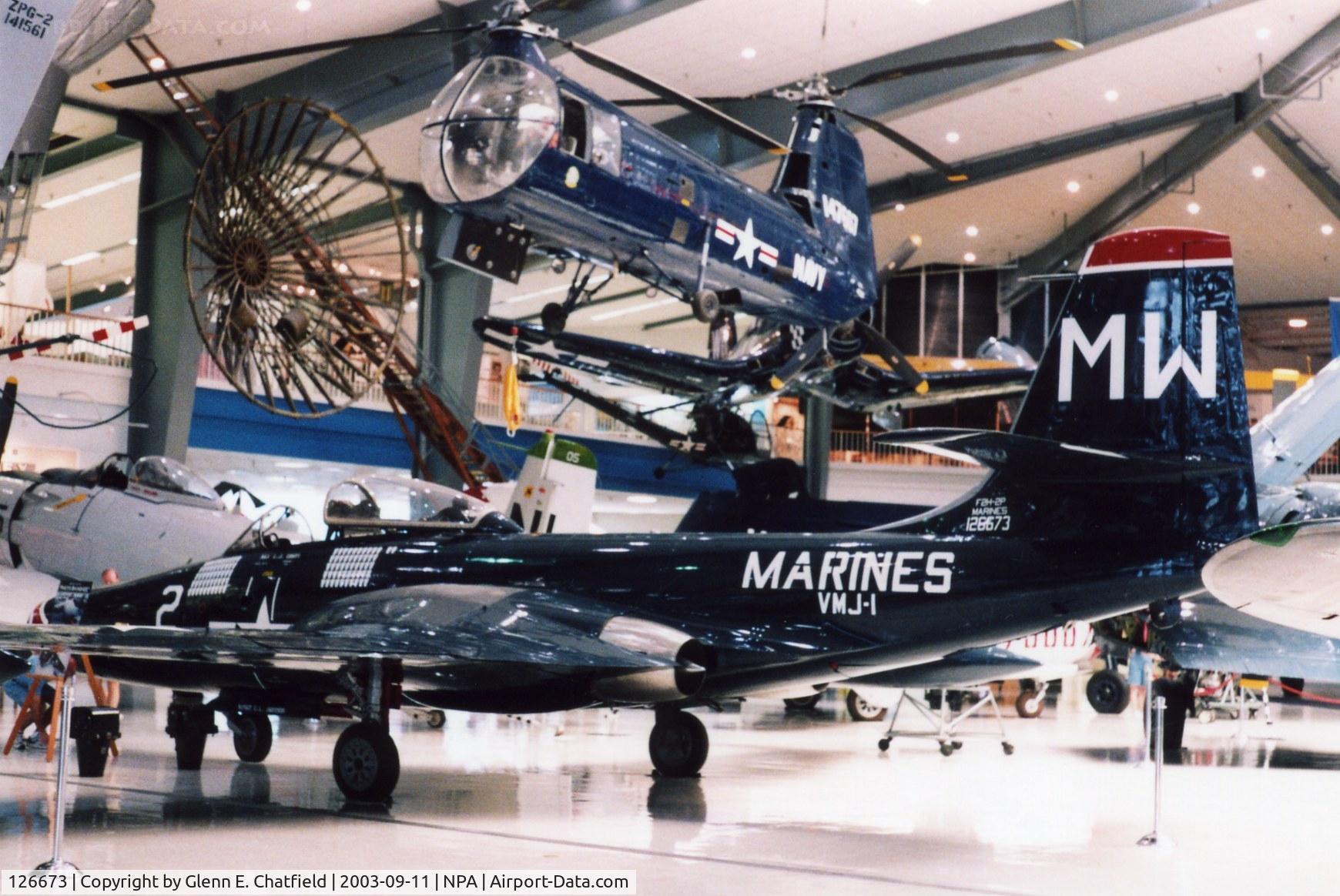 126673, McDonnell F2H-2P Banshee C/N Not found 126673, F2H-2P/F-2B at the National Museum of Naval Aviation