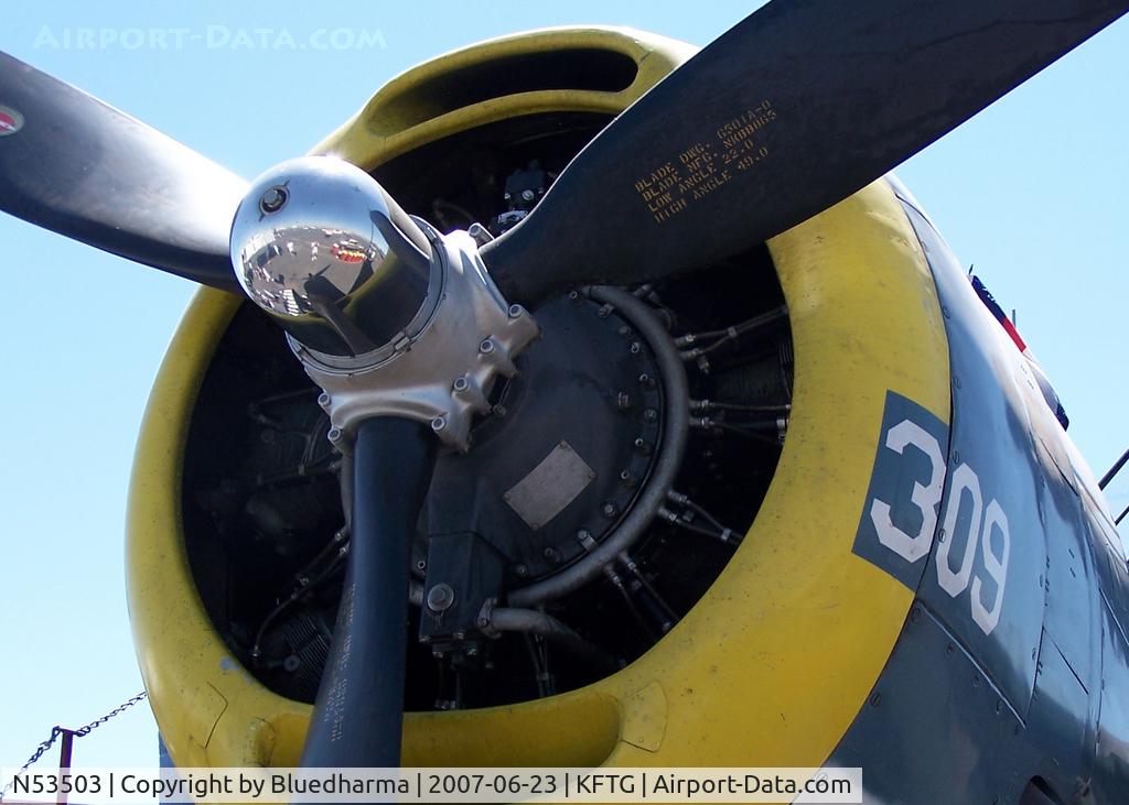 N53503, 1945 Grumman TBM-3E Avenger C/N 53503, Engine Detail