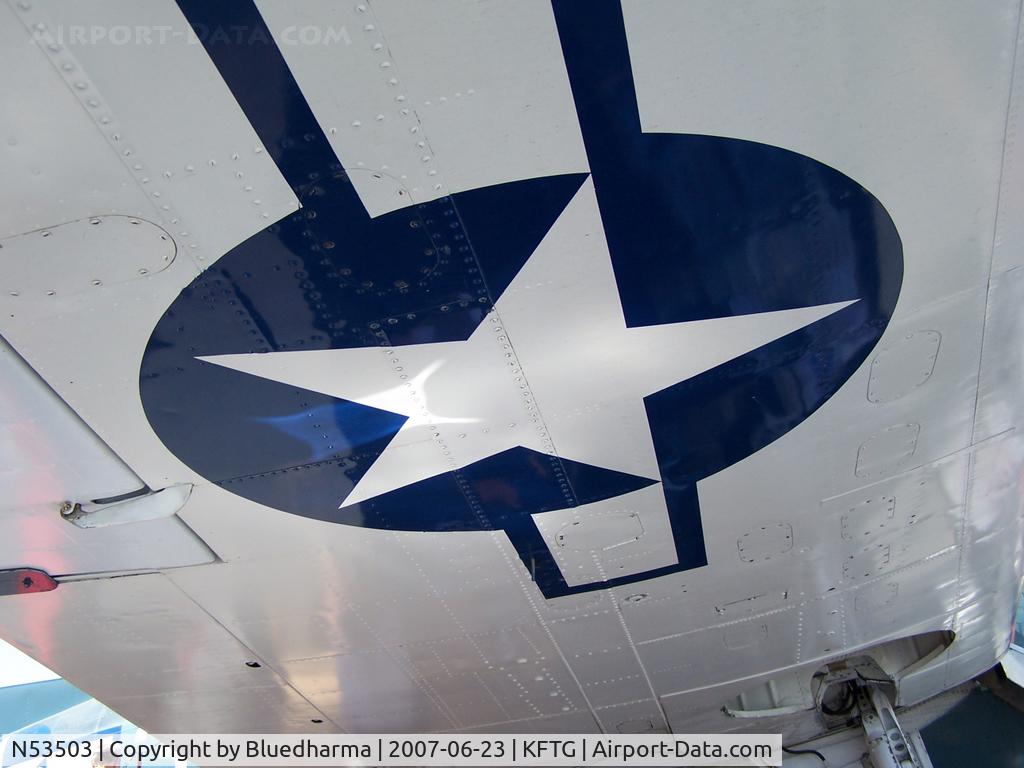 N53503, 1945 Grumman TBM-3E Avenger C/N 53503, Under Starboard Wing