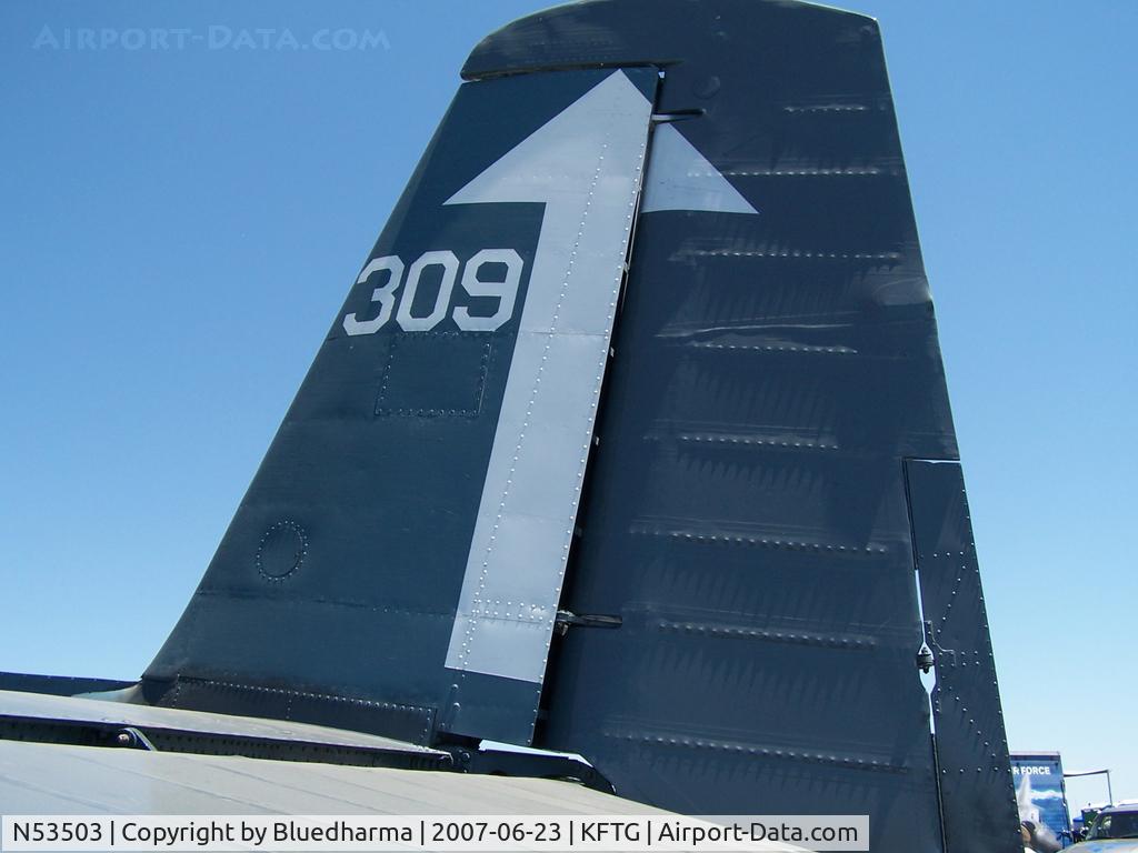 N53503, 1945 Grumman TBM-3E Avenger C/N 53503, Port side Tail Detail