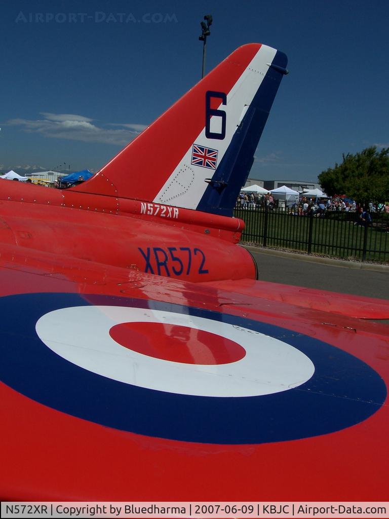 N572XR, 1963 Hawker Siddeley Gnat T.1 C/N FL562, Port Wing Detail