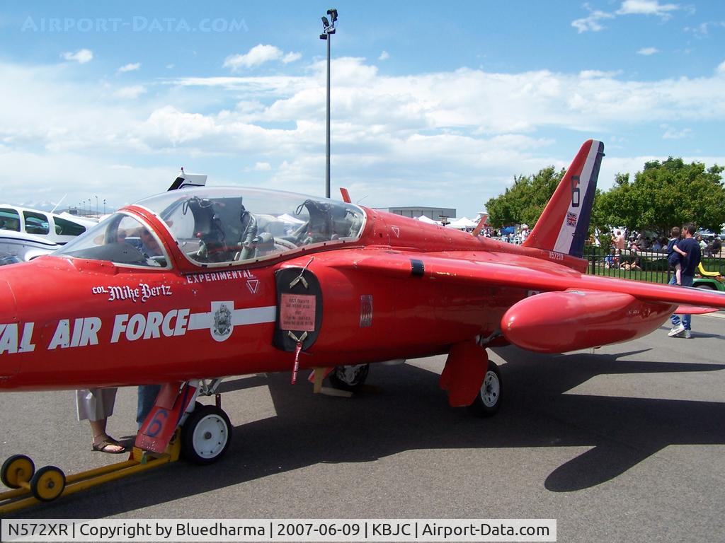 N572XR, 1963 Hawker Siddeley Gnat T.1 C/N FL562, Port View
