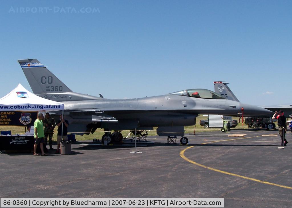 86-0360, 1986 General Dynamics F-16C Fighting Falcon C/N 5C-466, Side View