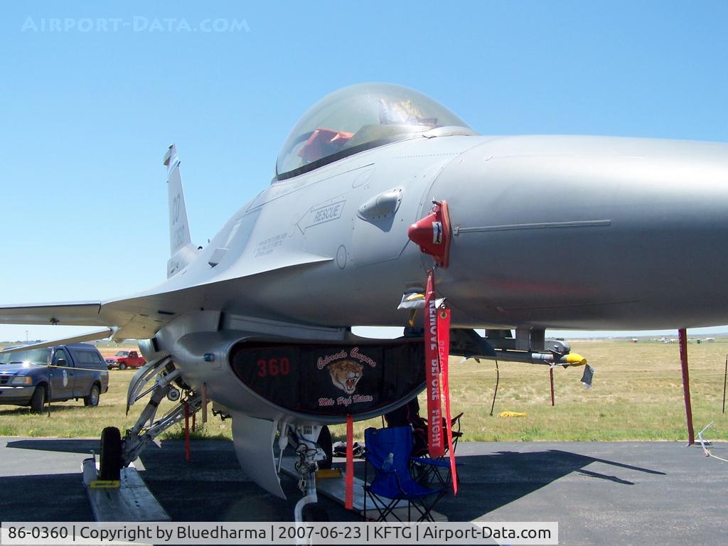 86-0360, 1986 General Dynamics F-16C Fighting Falcon C/N 5C-466, Front Starboard View