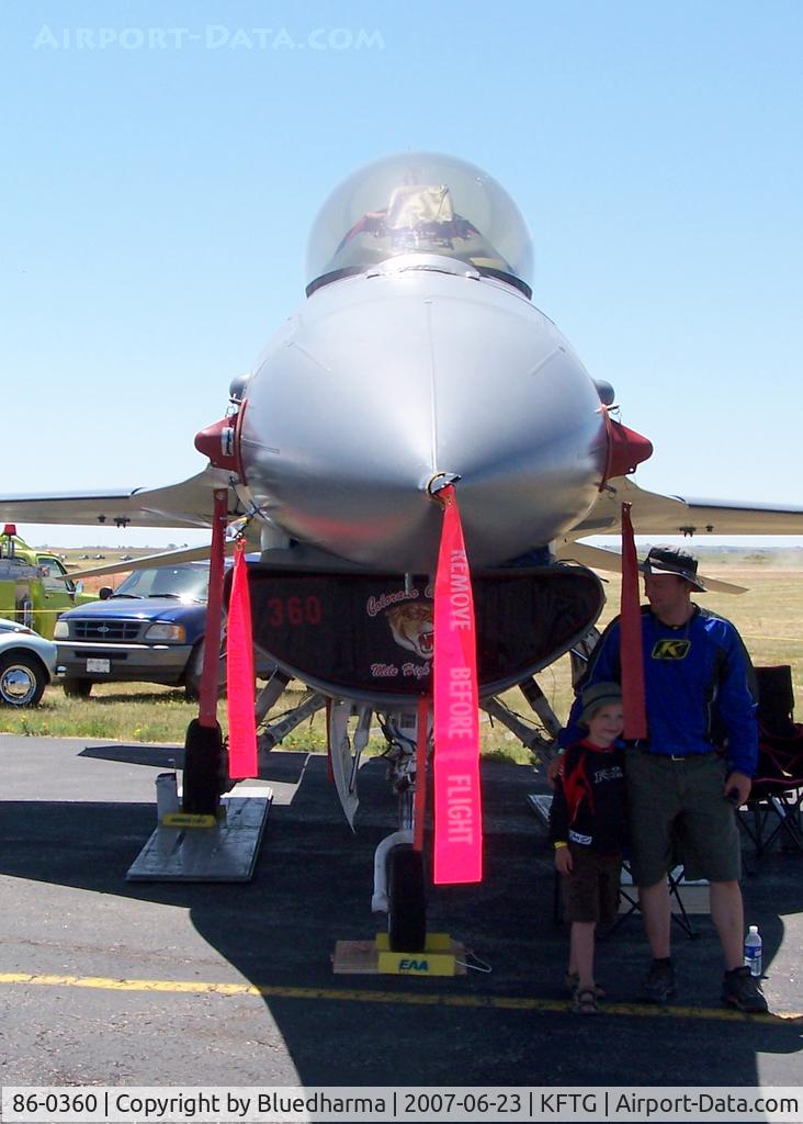 86-0360, 1986 General Dynamics F-16C Fighting Falcon C/N 5C-466, Front View