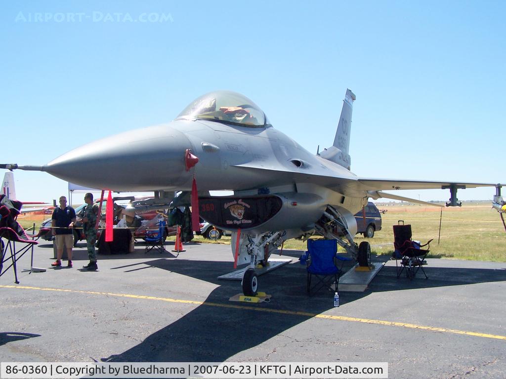 86-0360, 1986 General Dynamics F-16C Fighting Falcon C/N 5C-466, Port Front View