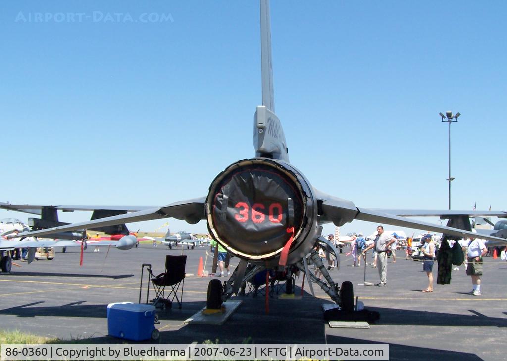86-0360, 1986 General Dynamics F-16C Fighting Falcon C/N 5C-466, Tail View