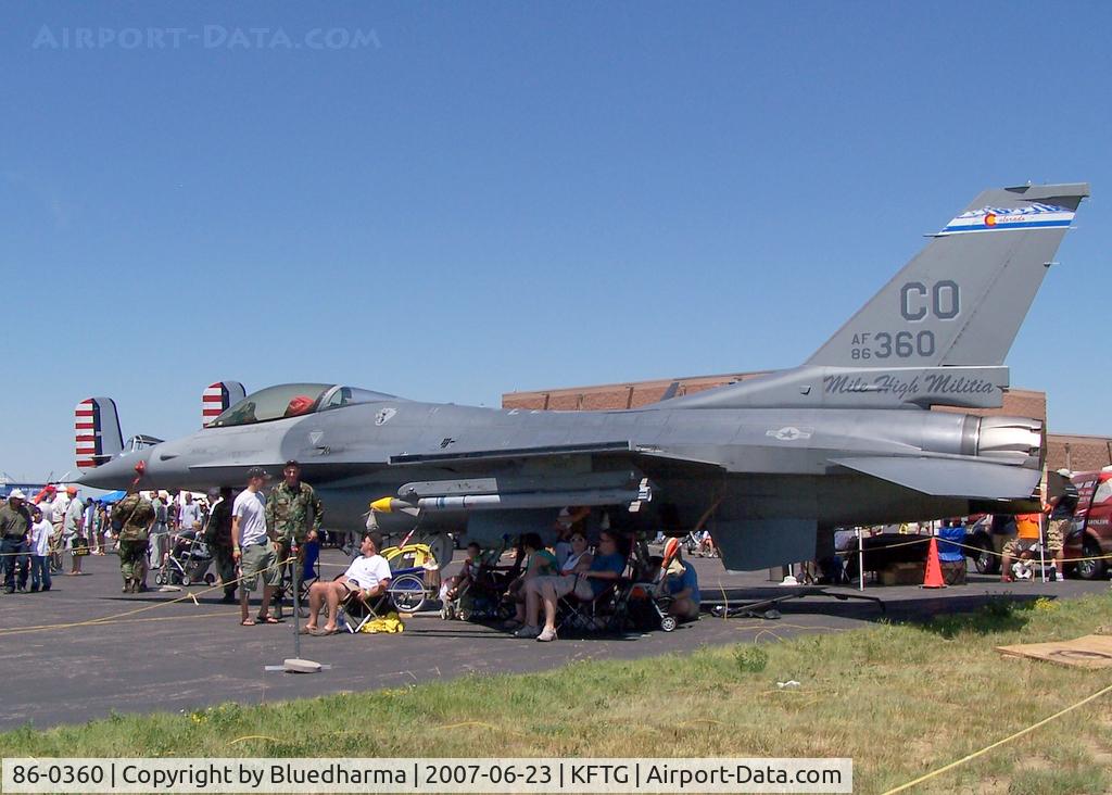 86-0360, 1986 General Dynamics F-16C Fighting Falcon C/N 5C-466, Port Side View