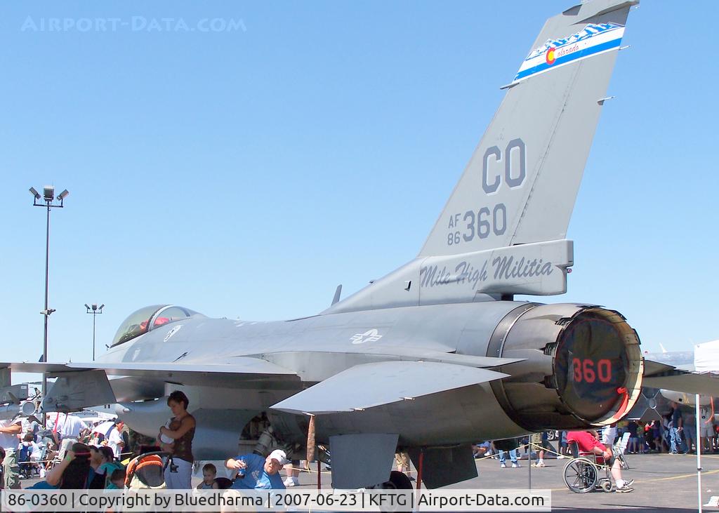 86-0360, 1986 General Dynamics F-16C Fighting Falcon C/N 5C-466, Port Side Back