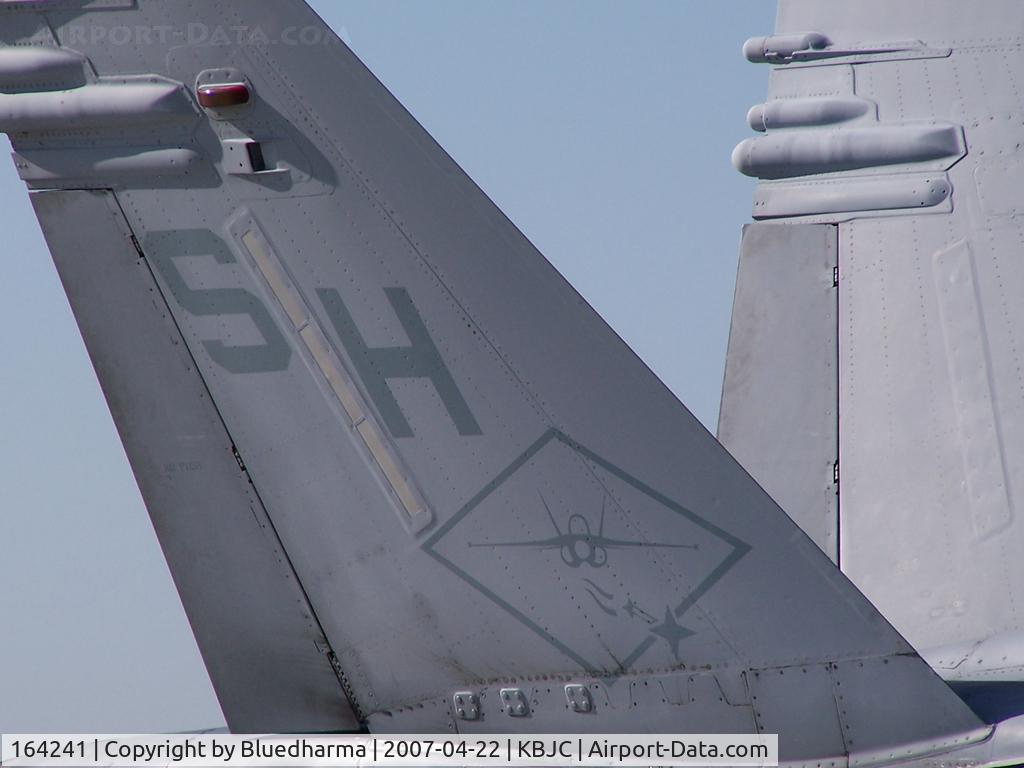 164241, 1991 McDonnell Douglas F/A-18D Hornet C/N 1004/D073, Tail Detail