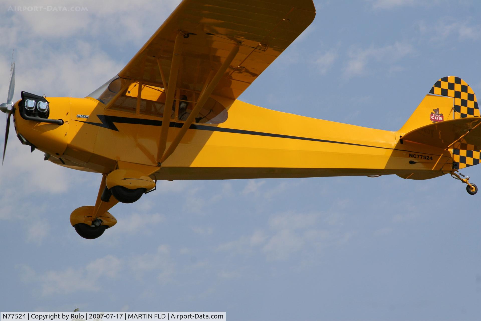 N77524, 1946 Piper J3C-65 Cub Cub C/N 22015, Cub lifts off