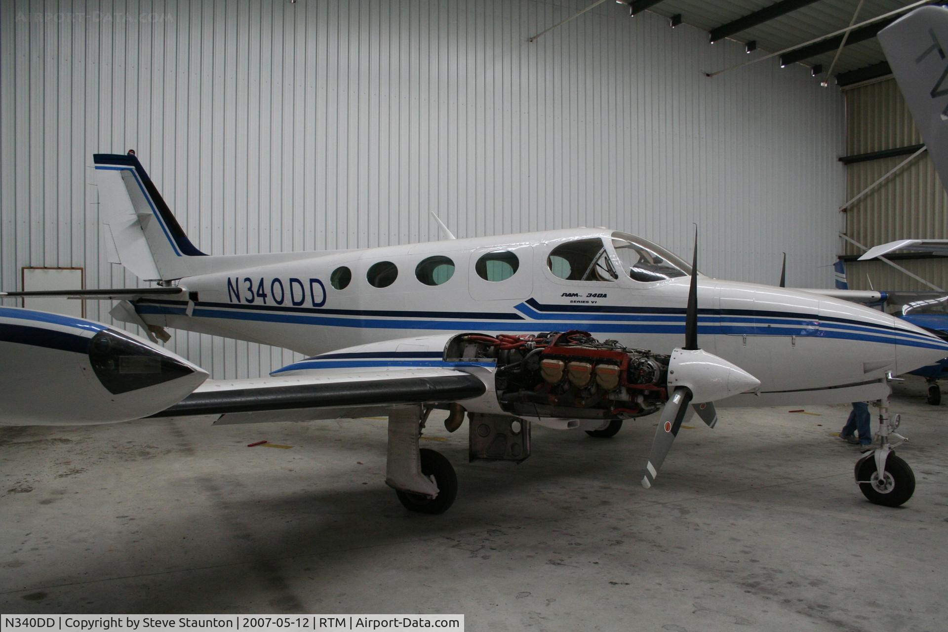 N340DD, Cessna 340A C/N 340A0794, Taken on a recent Aeroprint tour @ Rotterdam