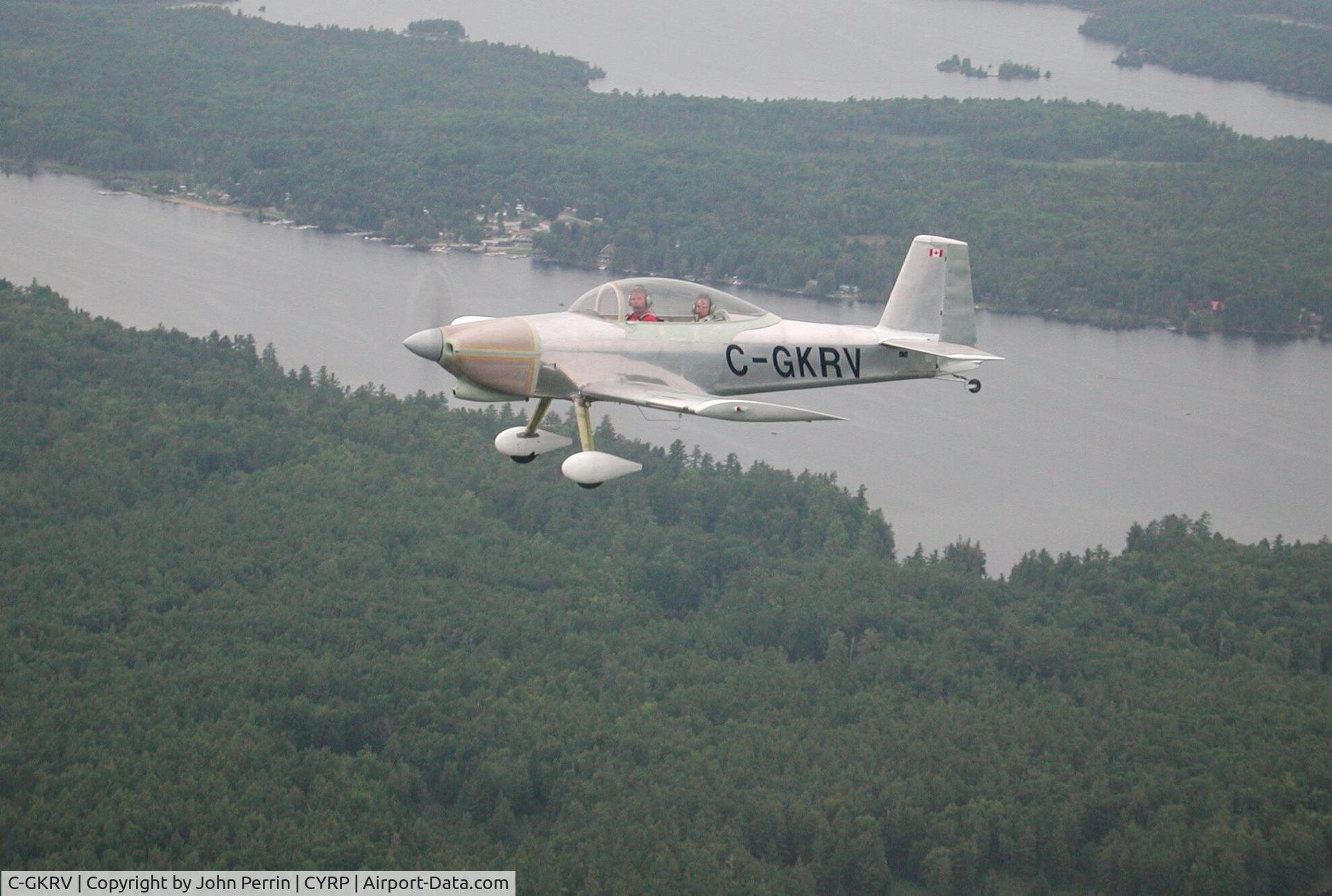 C-GKRV, 2003 Vans RV-8 C/N 80118, My RV-8 in flight over eastern ontario (near CYRP)