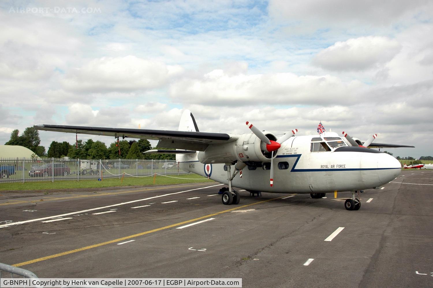 G-BNPH, 1955 Hunting Percival P-66 Pembroke C1 C/N PAC/66/027, Pembroke at Kemble airfield