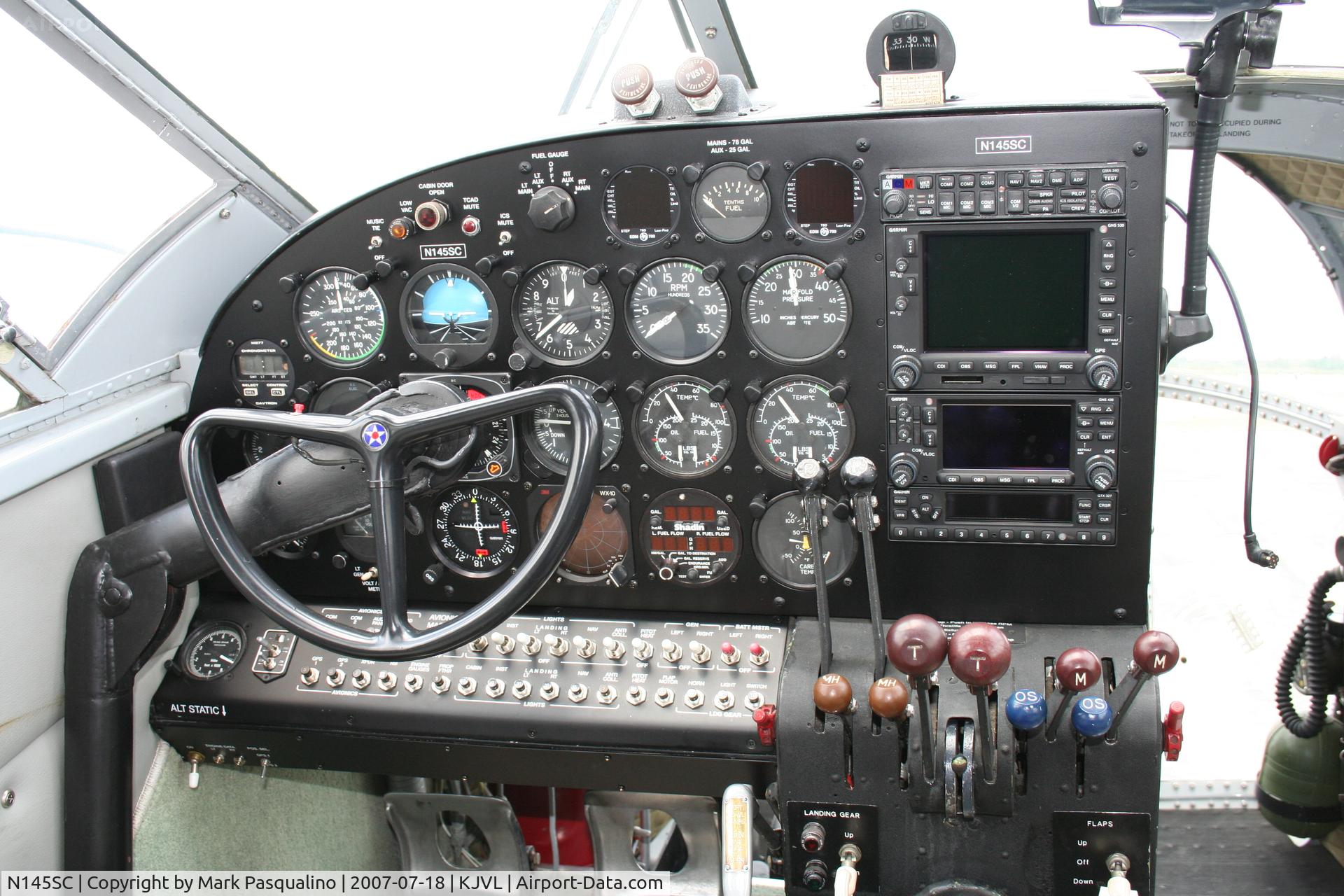 N145SC, 1943 Beech SNB-1 C/N 3906, Beech SNB-1