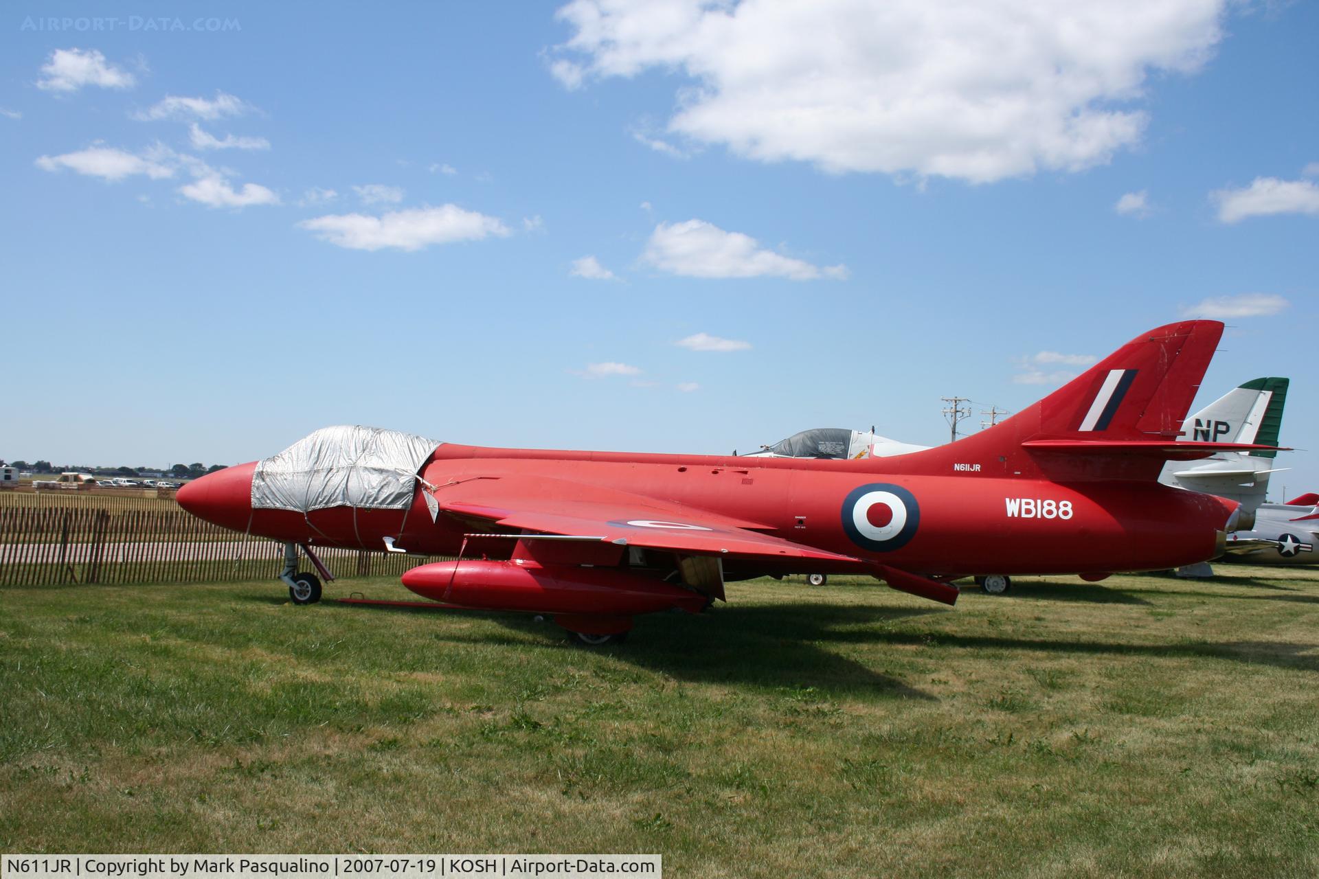N611JR, 1956 Hawker Hunter F.51 C/N 41H/680277, Hawker Hunter MK-51