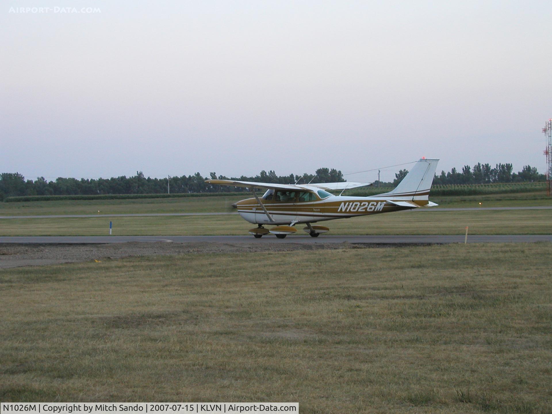 N1026M, 1970 Cessna 172L C/N 17259406, Taxiing back to the hangar.