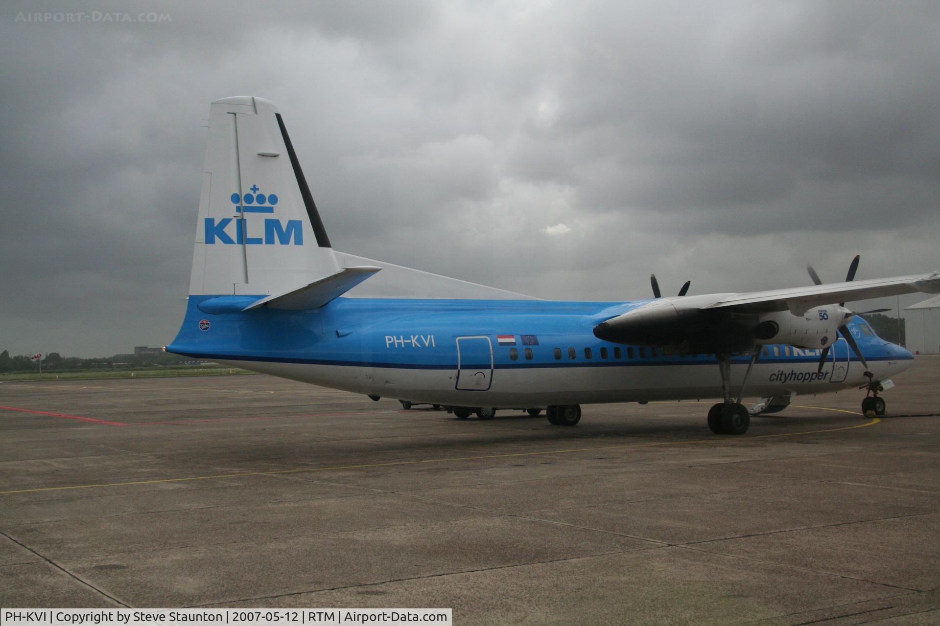 PH-KVI, 1991 Fokker 50 C/N 20218, Taken on a recent Aeroprint tour @ Rotterdam