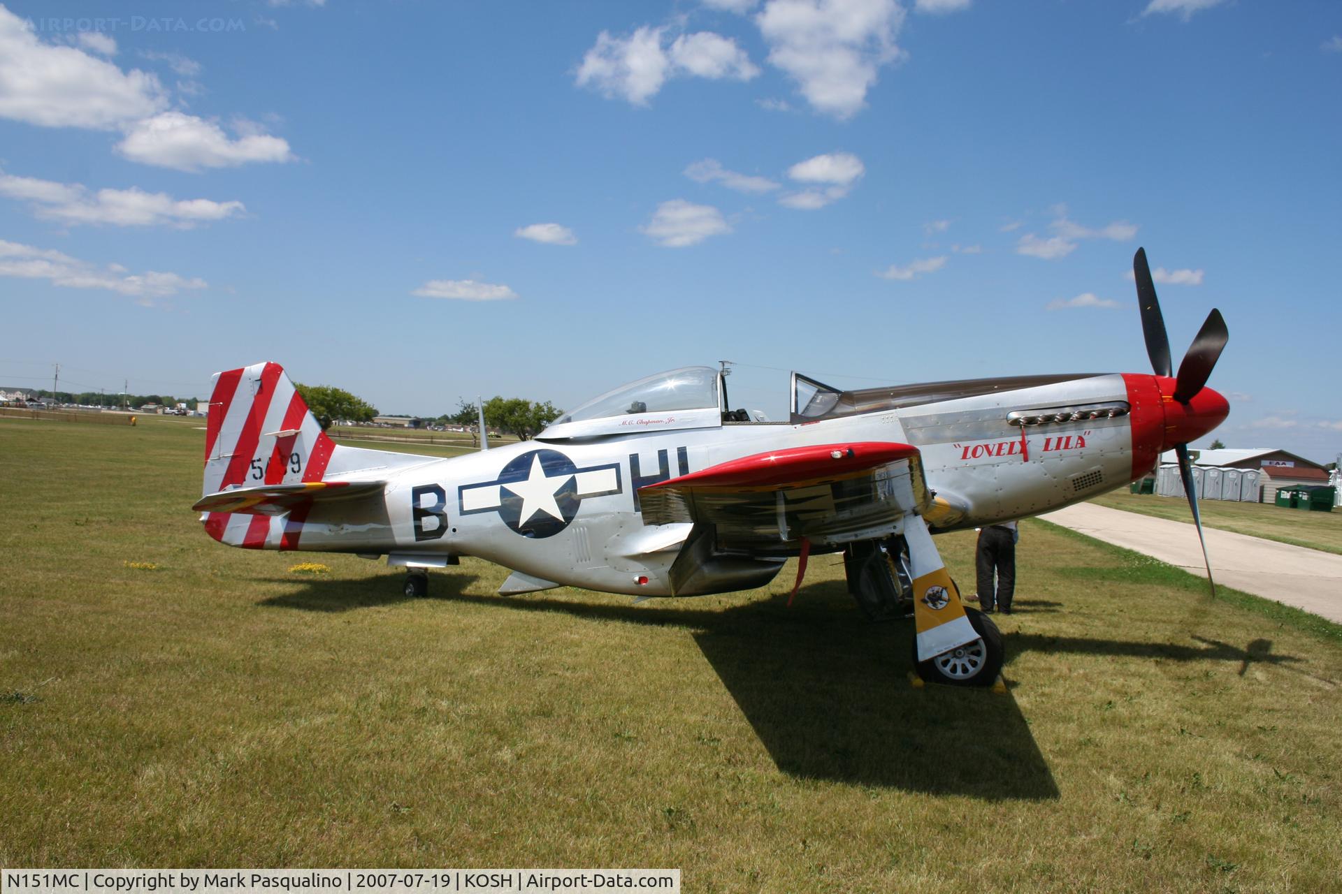 N151MC, 1968 North American F-51D Mustang Mustang C/N AF6722581, North American P-51D