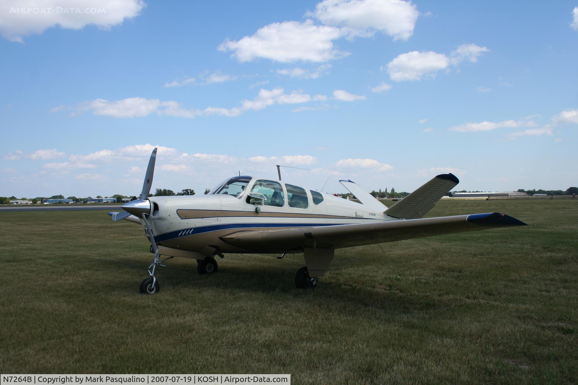 N7264B, 1958 Beech J35 Bonanza C/N D-5613, Beech J35