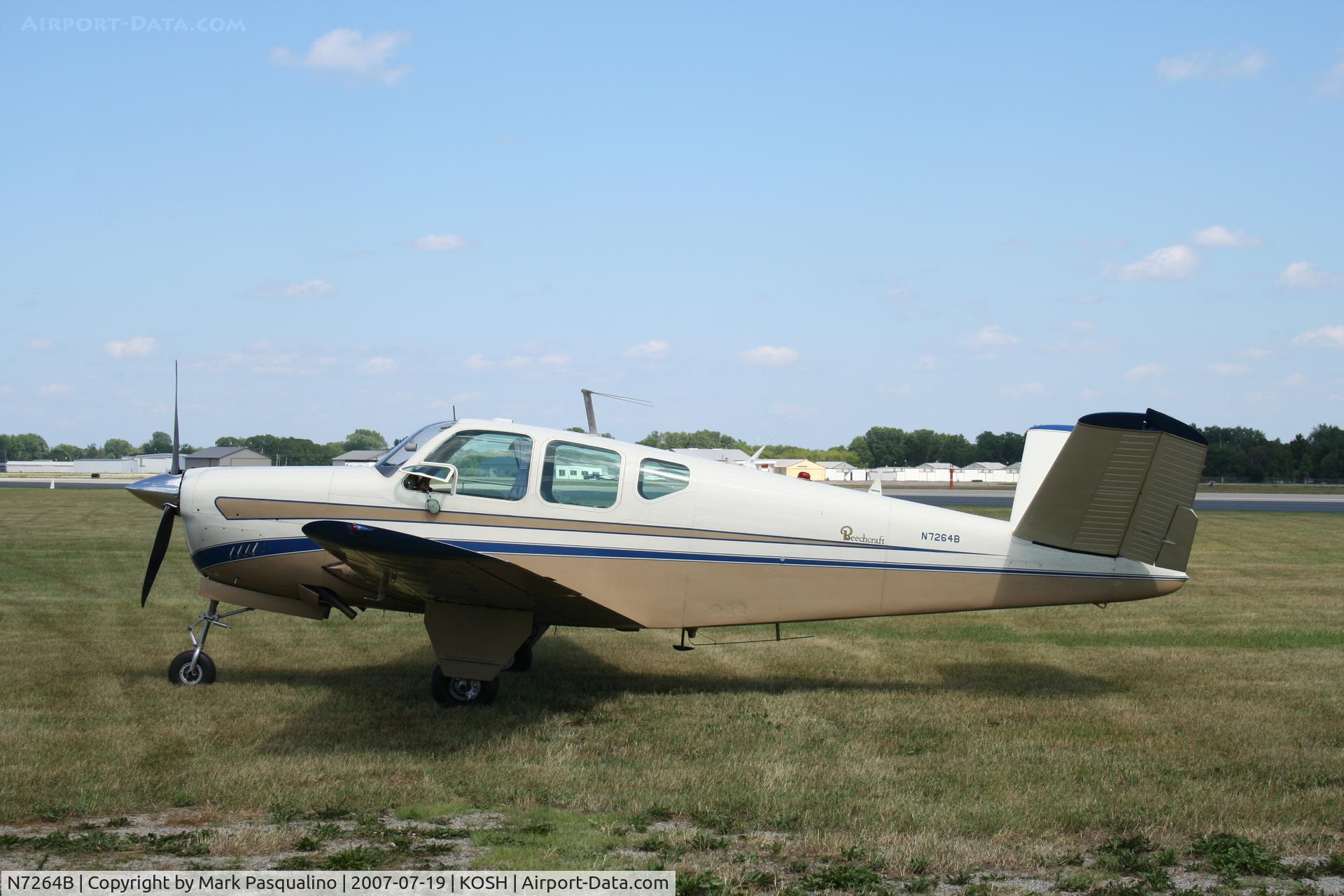 N7264B, 1958 Beech J35 Bonanza C/N D-5613, Beech J35