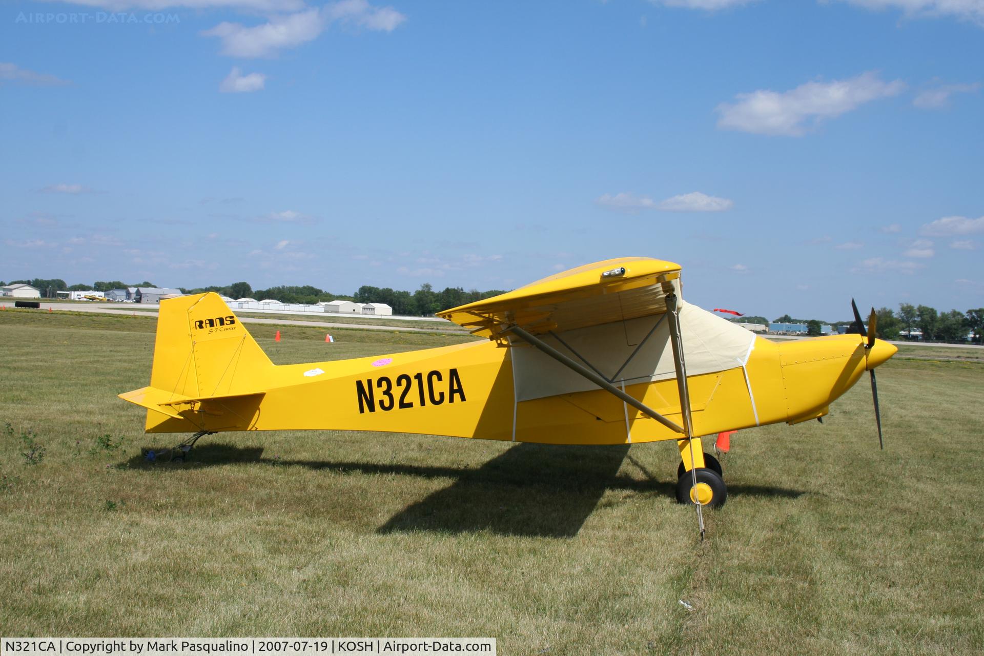 N321CA, 2006 Rans S-7S Courier C/N 0504372, Rans S-7S