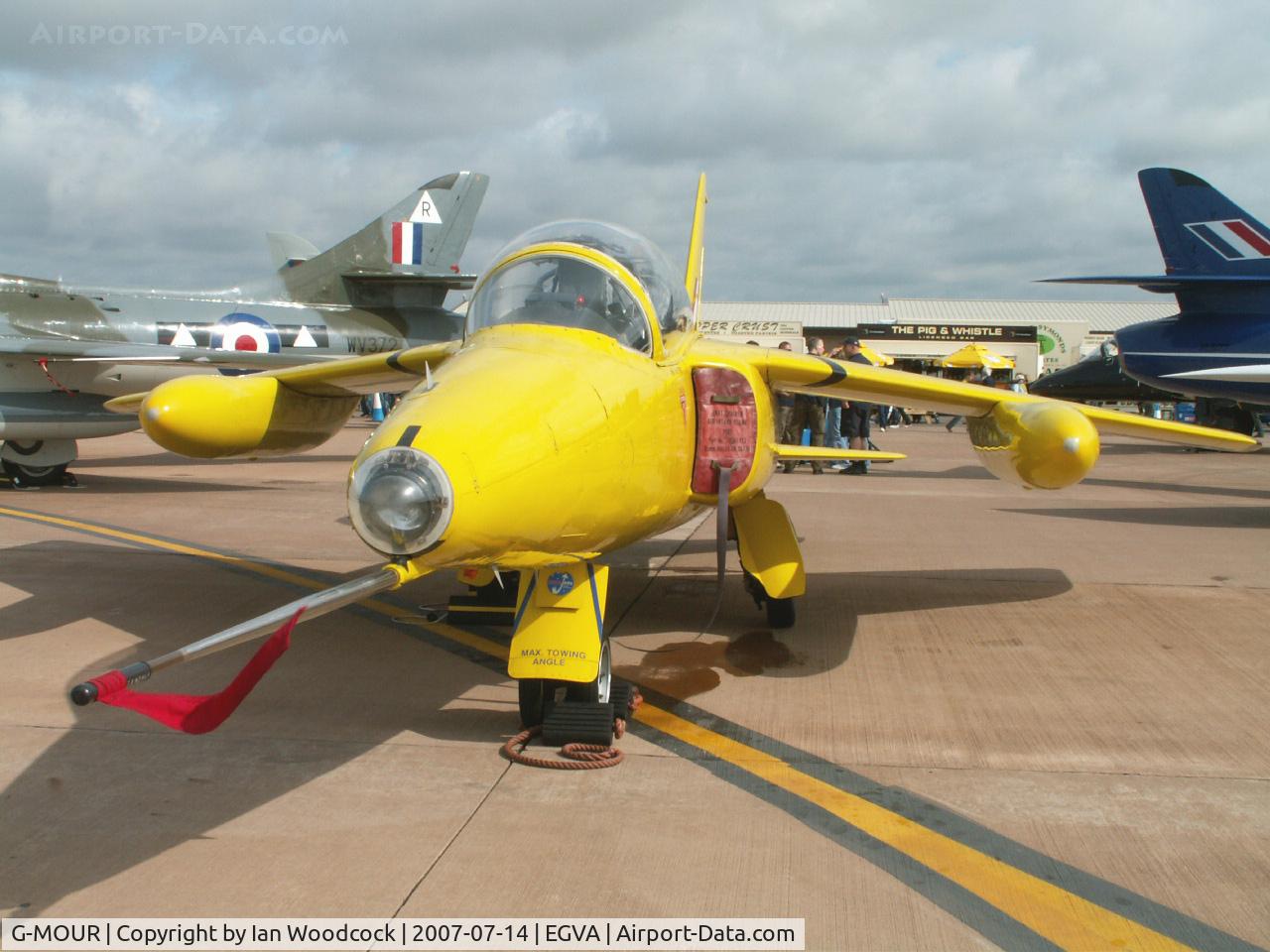 G-MOUR, 1964 Hawker Siddeley Gnat T.1 C/N FL596, Folland Gnat T1/Yellowjack Group/RIAT Fairford
