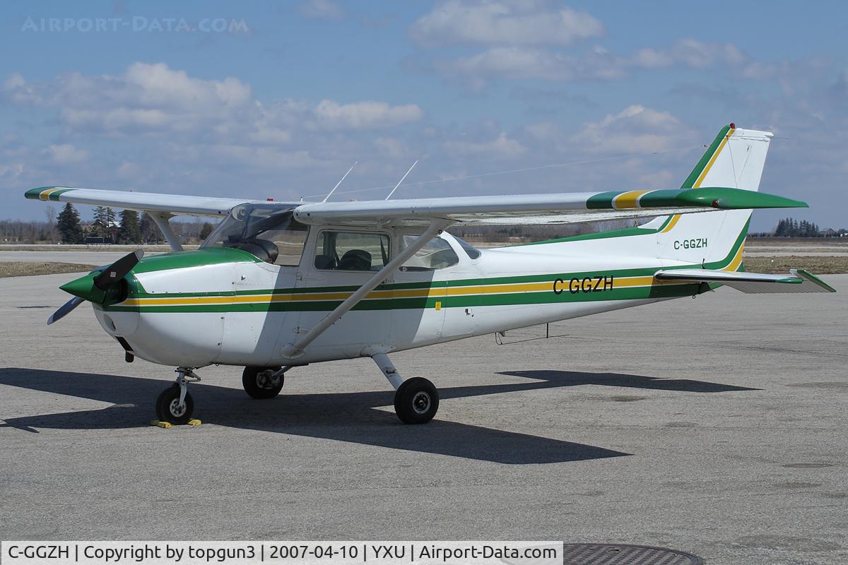 C-GGZH, 1975 Cessna 172M C/N 17266394, Parked at ESSO ramp.