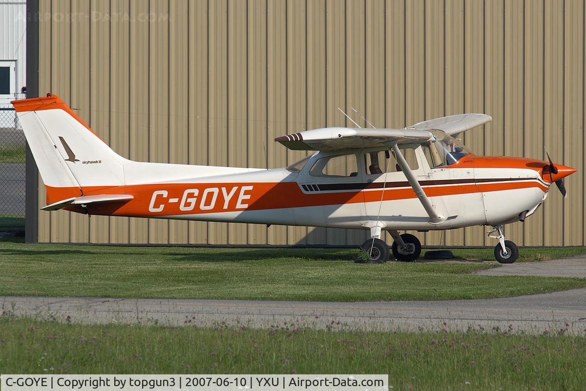 C-GOYE, 1974 Cessna 172M C/N 17263909, Parked by Aero Academy