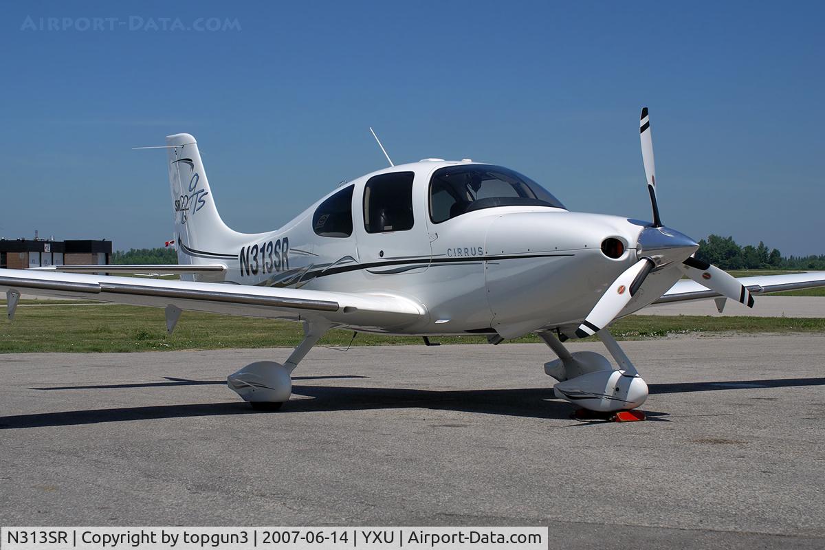 N313SR, 2006 Cirrus SR22 GTS C/N 1978, Parked at ESSO ramp.